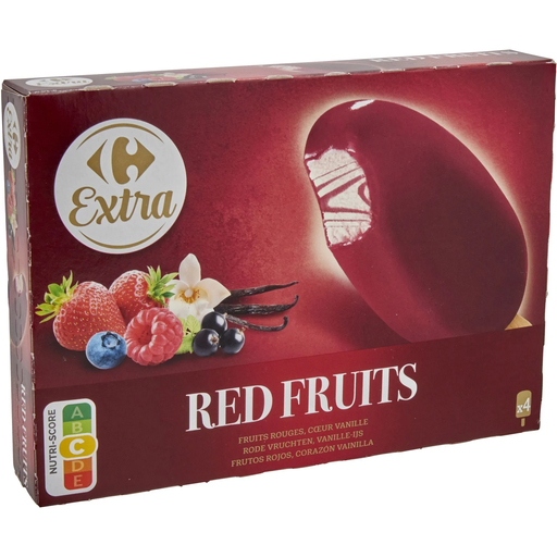 [3560070821143] CARREFOUR Vanilla Red Fruit Ice Cream Sticks 306 g