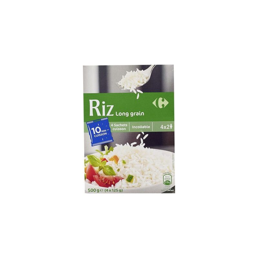 [3560070822287] CARREFOUR Arroz Incol'Able 10 min 4 x 125 g