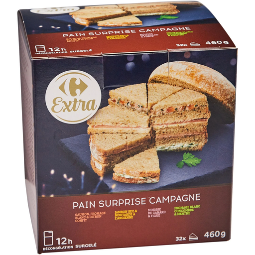 [3560070847501] CARREFOUR Country Surprise Bread 460 g