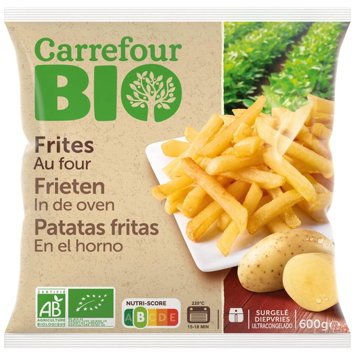 [3560070856480] CARREFOUR Batatas Fritas Bio 600 g