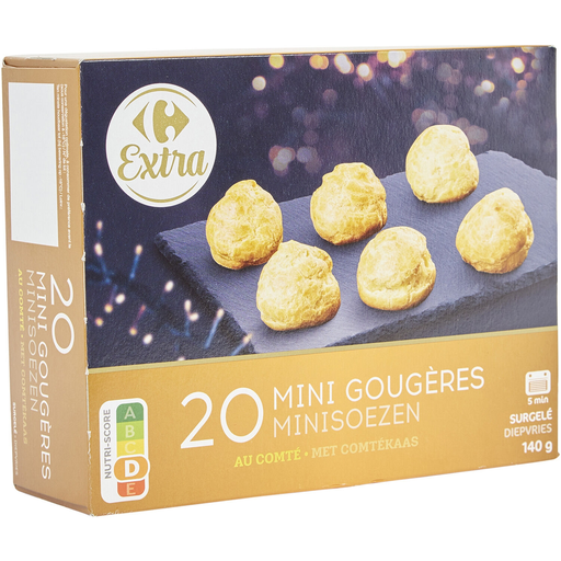 [3560070887583] CARREFOUR Mini gougères comté 140 g
