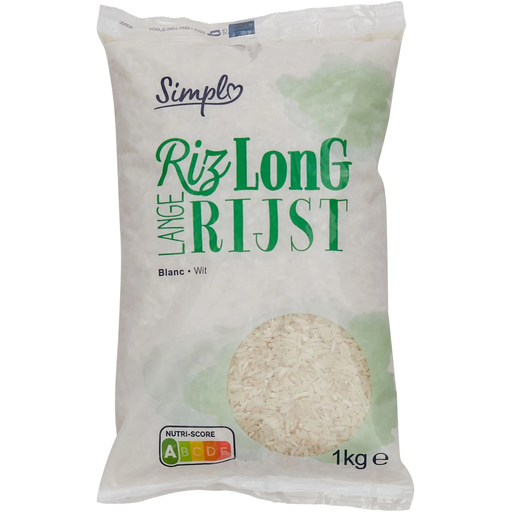 [3560070924011] SIMPL Arroz Largo Blanco 1 kg