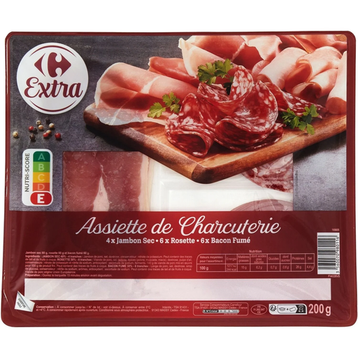 [3560070980116] CARREFOUR Assortiment de Charcuterie 200 g