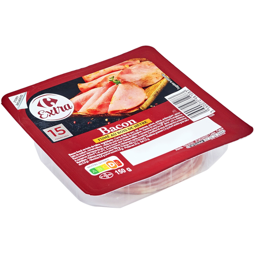 [3560070981083] CARREFOUR Beechwood Smoked Bacon EXTRA 150 g