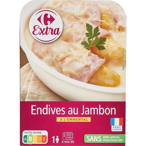 [3560071003616] CARREFOUR Endives au jambon EXTRA 280 g