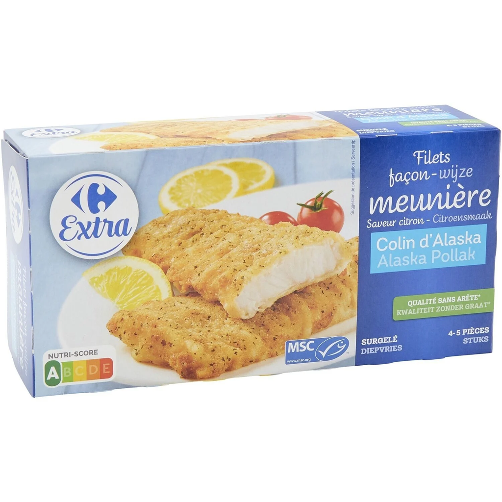 CARREFOUR Filetes de Escamudo do Alasca à Meunière 400 g