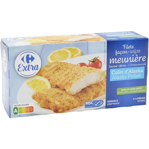 [3560071004774] CARREFOUR Alaska Pollock Fillets Meunière Style 400 g