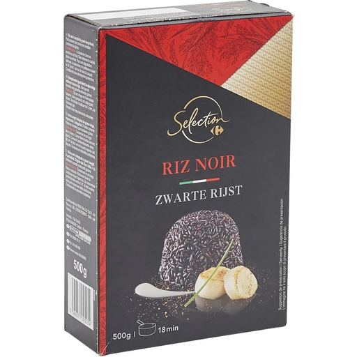 [3560071005054] CARREFOUR Arroz Largo Negro SELECTION 500 g