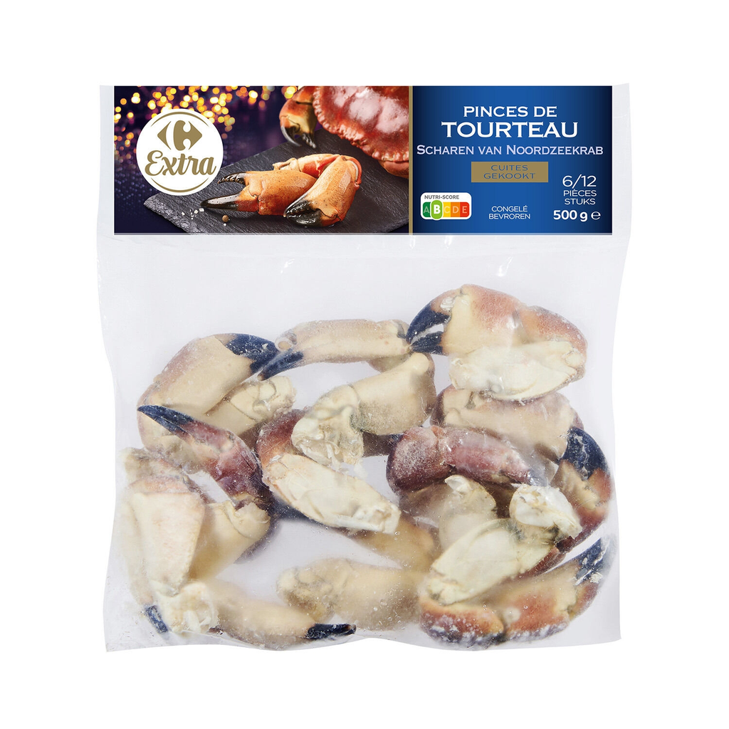 CARREFOUR Cooked Crab Claws EXTRA 500 g