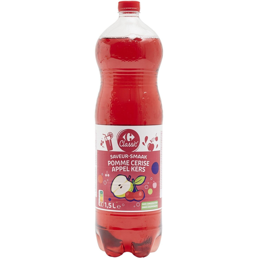 [3560071008994] CARREFOUR CLASSIC Apple and Cherry Soda 1.5 L