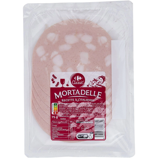 [3560071009380] CARREFOUR CLASSIC Italian Recipe Mortadella 75 g