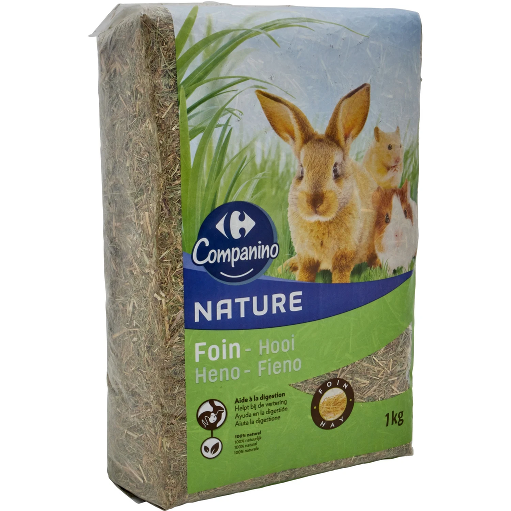 CARREFOUR Heno Para Roedores 1 kg