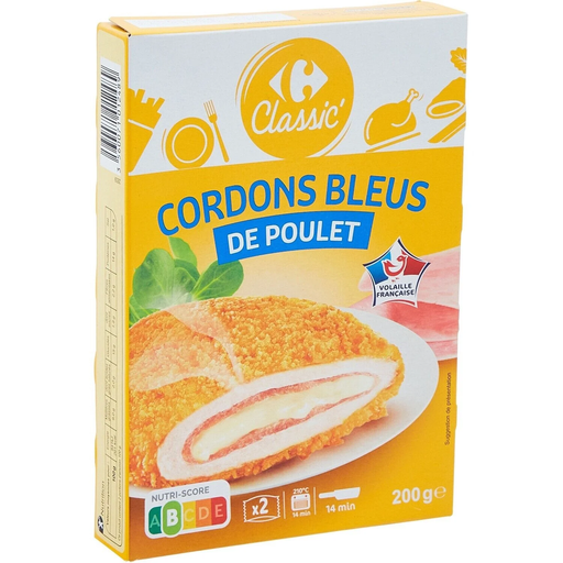 [3560071012489] CARREFOUR CLASSIC Chicken Cordon Bleu 200 g