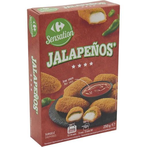 [3560071018344] CARREFOUR Jalapenos with sauce SENSATION 250 g