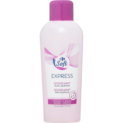 [3560071121532] CARREFOUR Dissolvant Express SOFT 200 ml