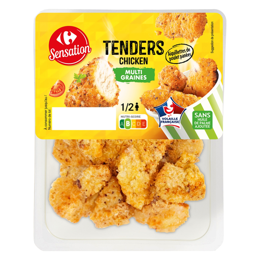 [3560071152024] CARREFOUR Breaded Chicken Tenders Multi-Seed 200 g