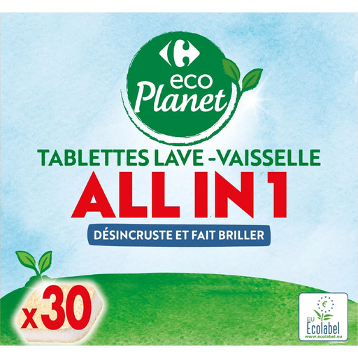 [3560071152567] CARREFOUR Dishwasher Tablets 30 tablets of 16 g