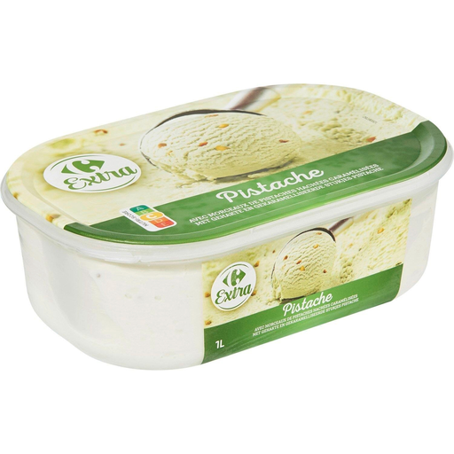 [3560071169381] CARREFOUR Pistachio Ice Cream EXTRA 500 g