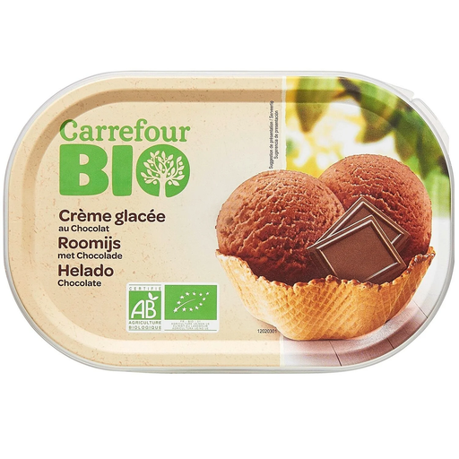 [3560071169411] CARREFOUR Gelado de chocolate Bio 450 g