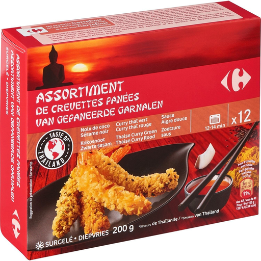 [3560071176082] CARREFOUR Breaded Shrimp Assortment 200 g