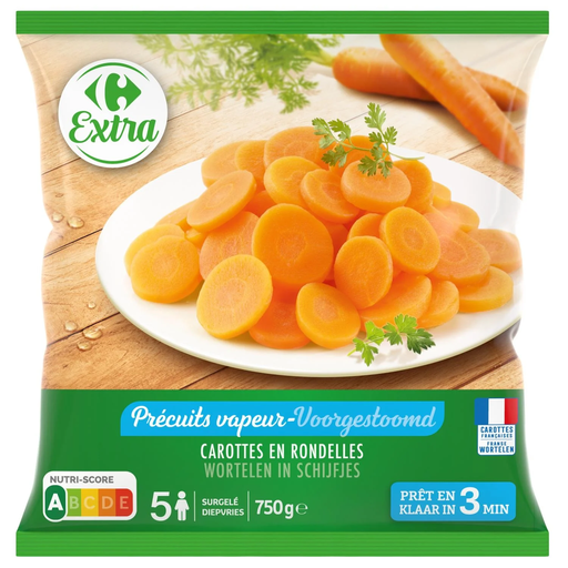[3560071176266] CARREFOUR Carottes en rondelles EXTRA 750 g