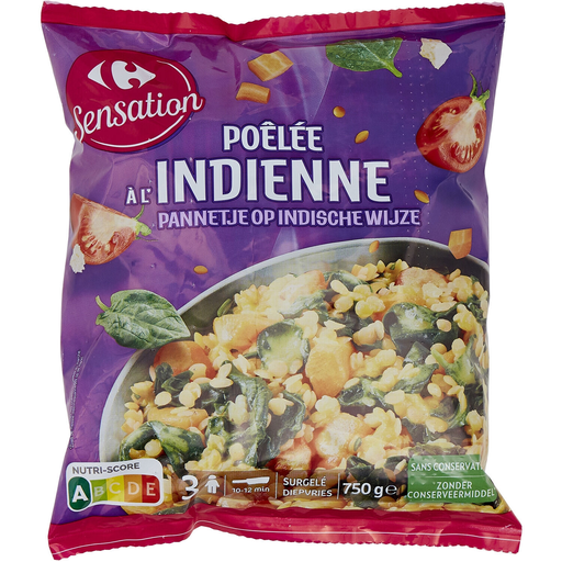 [3560071181550] CARREFOUR Salteado de legumes estilo indiano Korma 750 g