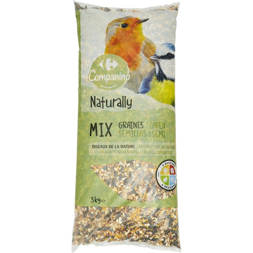 [3560071181864] CARREFOUR Wild Bird Seed Mix Vitality Enriched 3 kg