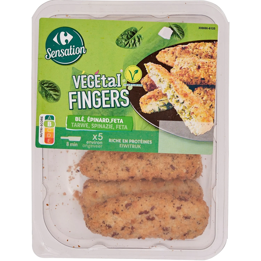 [3560071183202] CARREFOUR Wheat spinach and feta nuggets 200 g