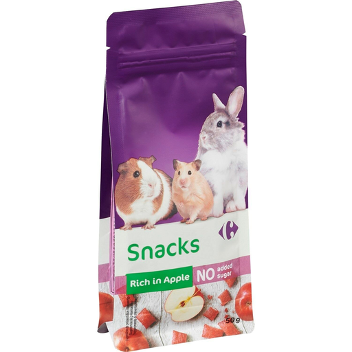 [3560071188436] CARREFOUR Snack Golosina para Roedores Manzana 50 g