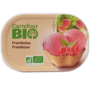 CARREFOUR Sorbete bio frambuesa 495 g