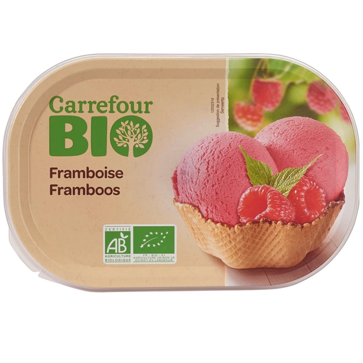 [3560071197094] CARREFOUR Sorbet bio framboise 495 g