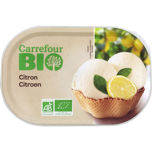 [3560071197704] CARREFOUR Organic Lemon Sorbet 495 g