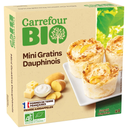 CARREFOUR Mini gratinado de batata dauphinois Bio 400 g