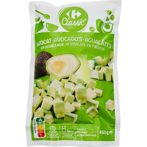 [3560071225315] CARREFOUR CLASSIC Abacate em pedaços 450 g