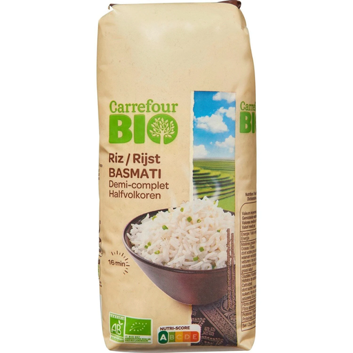[3560071230685] CARREFOUR Arroz Basmati Semintegral Bio 500 g