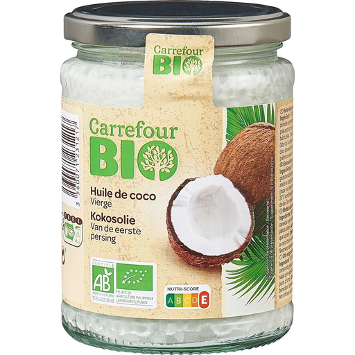 [3560071231217] CARREFOUR Óleo de coco virgem Bio 460 g