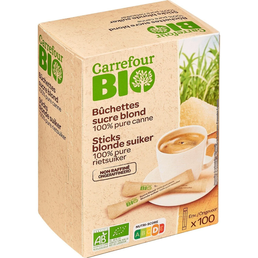 [3560071235062] CARREFOUR Açúcar Louro de Cana Bio 500 g