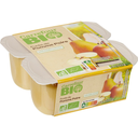 CARREFOUR Apple Pear Compote No Added Sugar Organic 4 pots of 100 g