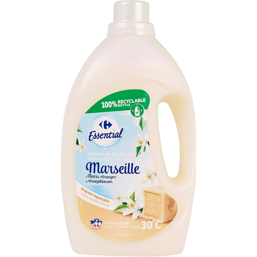 [3560071238087] CARREFOUR Lessive Savon De Marseille ESSENTIAL 2,2 L
