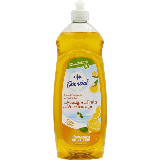[3560071240912] CARREFOUR Dishwashing Liquid Lemon Degreaser Fruit Vinegar 750 ml