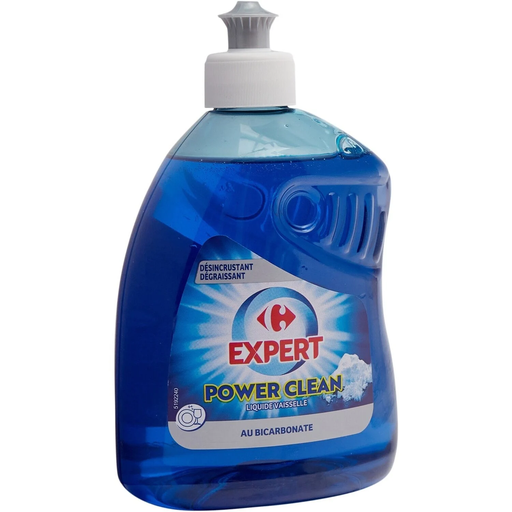 [3560071241247] CARREFOUR Lavavajillas líquido con bicarbonato Power Clean Desengrasante EXPERT 500 ml
