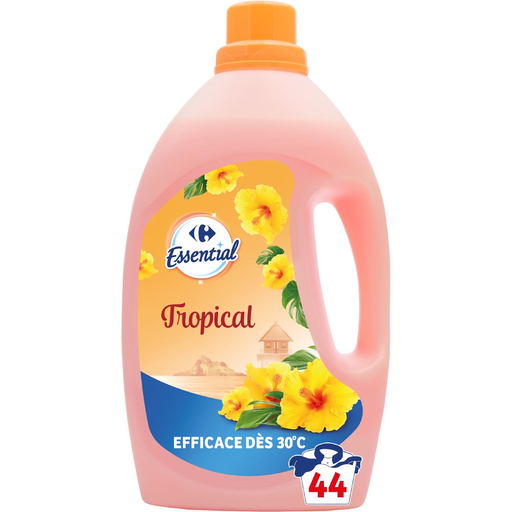[3560071242015] CARREFOUR Lessive liquide Fleur d'Hibiscus ESSENTIAL 2,2 L