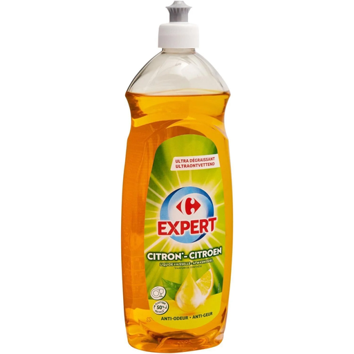 [3560071243487] CARREFOUR Lavavajillas Líquido Limón Anti-Olor Desengrasante EXPERT 750 ml