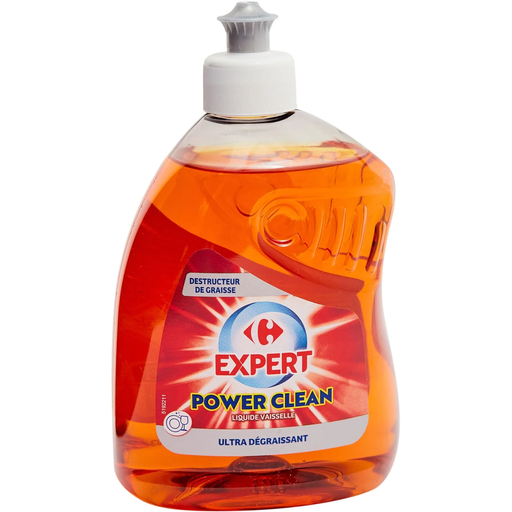 [3560071243517] CARREFOUR Dishwashing Liquid Power Clean Ultra Degreaser EXPERT 500 ml