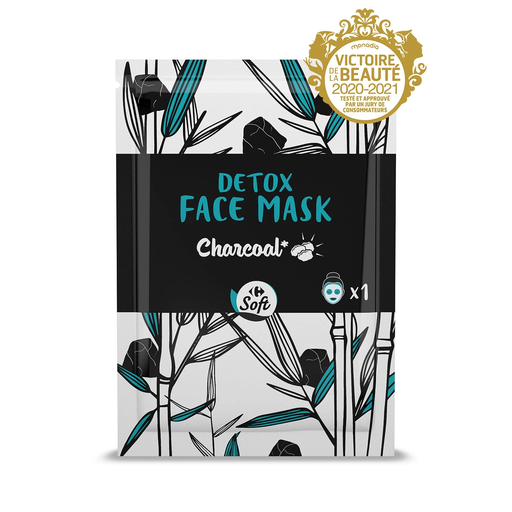 [3560071244576] CARREFOUR Purifying Detox Charcoal Mask SOFT le masque