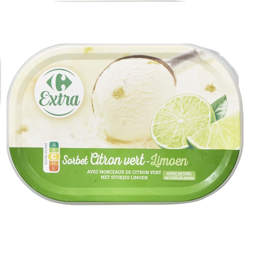 [3560071247829] CARREFOUR Lime Sorbet EXTRA 550 g