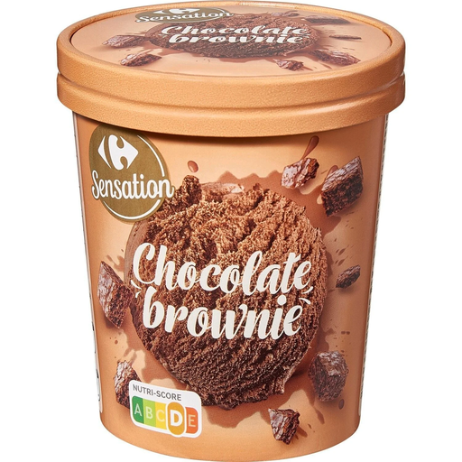 [3560071249120] CARREFOUR Sensation Chocolate Brownie Ice Cream 415 g