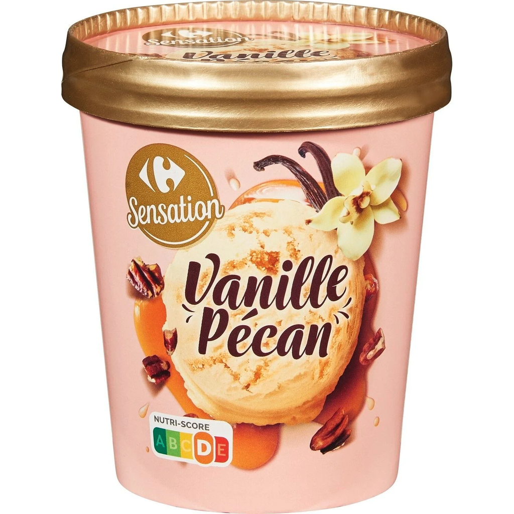 CARREFOUR Glace Vanille Noix de Pécan Sensation 295 g
