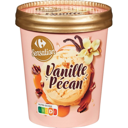 [3560071249144] CARREFOUR Gelado Baunilha Nozes Pecã Sensation 295 g