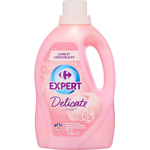 [3560071249908] CARREFOUR Lessive Liquide Délicate Laine Linge Délicat EXPERT 1,5 L